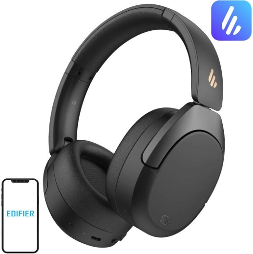 Edifier W830NB draadloze hoofdtelefoon met ANC, zwart