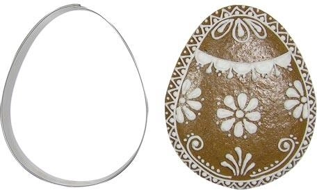 Roestvrijstalen uitsteekvorm voor koekjes – ei 9 cm