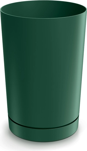 Bloempot TUBO 30 cm met schotel – donkergroen