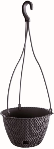 Hangende bloempot Splofy Round W 23 cm antraciet