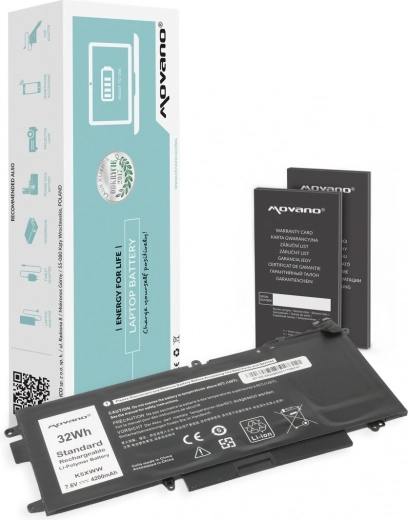 Movano batterij K5XWW voor Dell Latitude 5289 en 7390 2-in-1 (4200 mAh, 32 Wh)