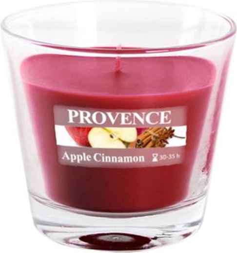 Geurkaars in glas Provence appel en kaneel 35 uur