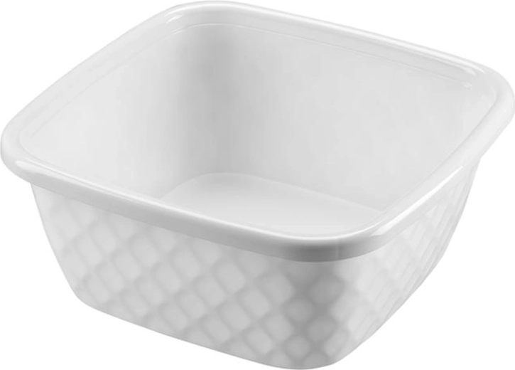 Kunststof vierkante wasbak 9 l HEIDRUN