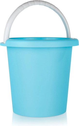 Plastic emmer 10 l met schenktuit, turquoise