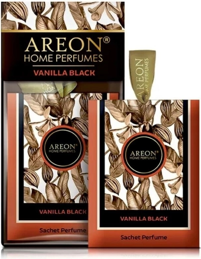 Areon Sachet premium vanilla black luchtverfrisser in zakje
