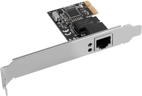 PCIe 1x netwerkkaart RJ45 1 Gb/s met low-profile bracket LANBERG (RTL8111C)