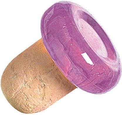 Flessenstoppers met natuurkurk, mix van kleuren (3 stuks)