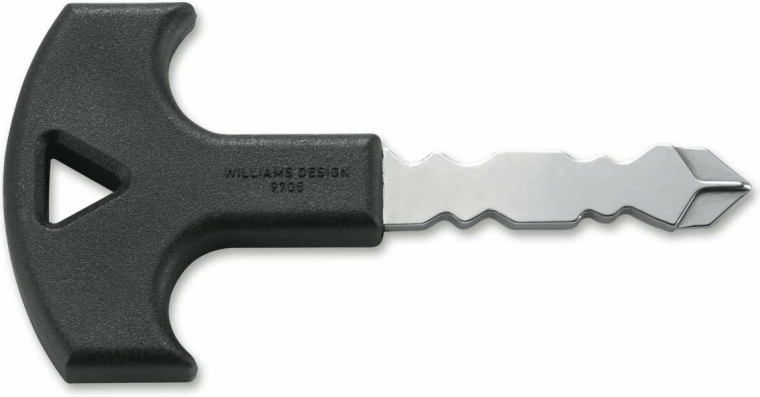 CRKT Defense Key Black – tactische zelfverdedigingssleutel 4,5 cm