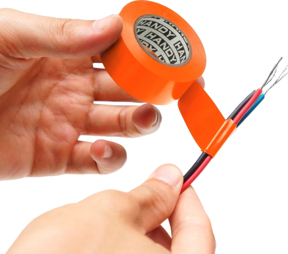 Oranje PVC-isolatietape 19 mm × 10 m
