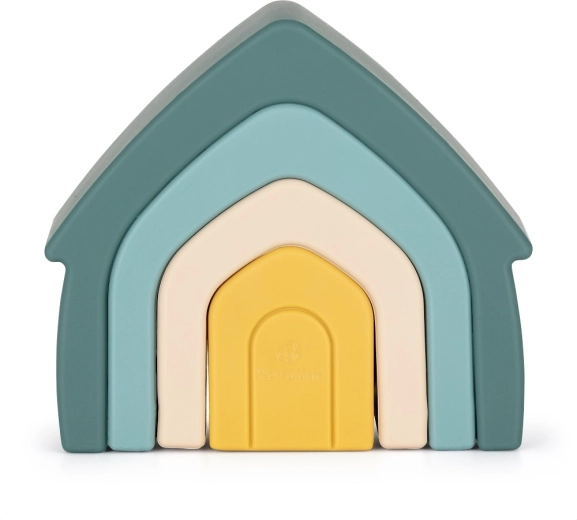 Siliconen stapelspeelgoed House Misty Green PETITE & MARS