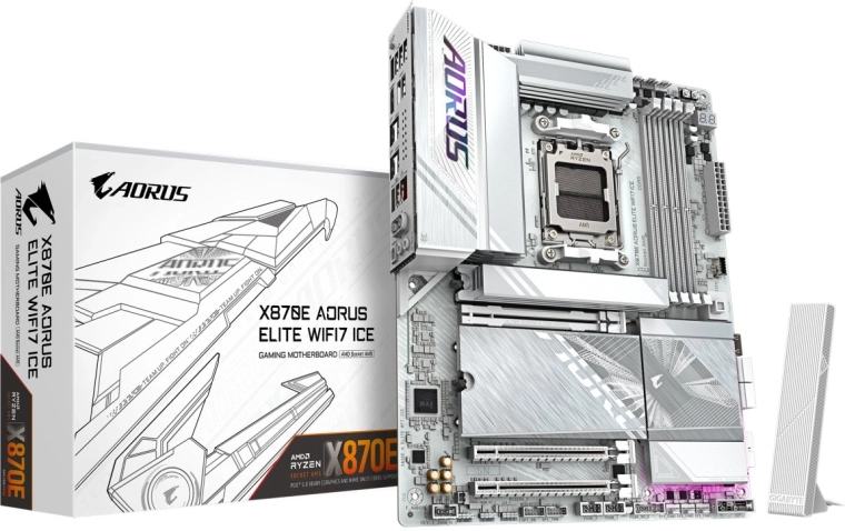 Moederbord Gigabyte X870E AORUS ELITE WIFI7 ICE