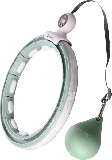 Massage hula hoop HMS met magneten, gewicht en teller – groen