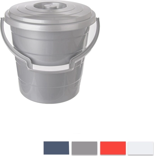 Hobby-emmer met deksel 10 l – mix kleuren
