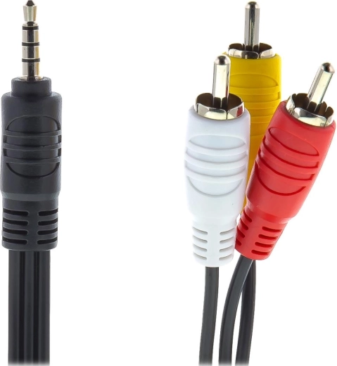 Sencor AV-kabel 3,5mm jack naar 3× RCA, 1,5 m