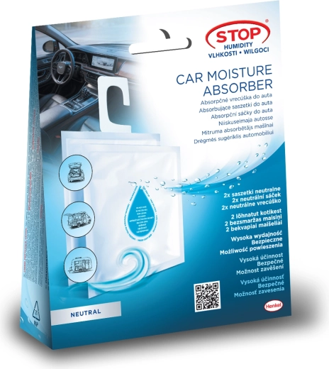 Ceresit Stop Vocht absorberende zakjes voor auto 2×50 g, neutrale geur