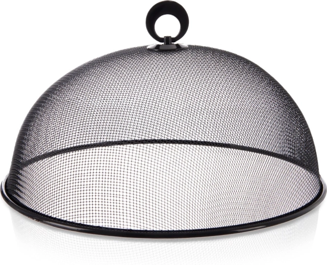 Voedselkap van metalen gaas, zwart, 30 cm