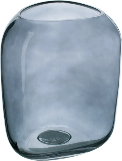 Glazen vaas granaatblauw 20 cm
