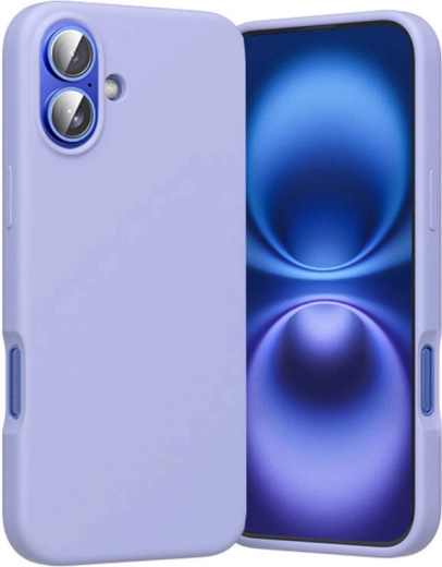Siliconen hoesje Vention voor iPhone 16 Plus met MagSafe (paars)
