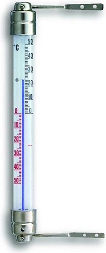 Metalen raamthermometer 22 cm, draaibaar