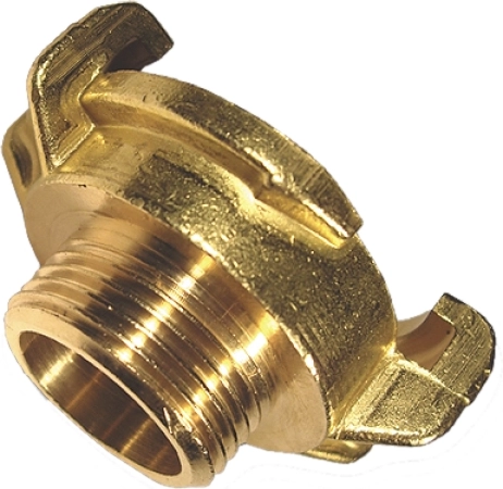 Messing snelkoppeling met buitendraad 1" GEKA Plus