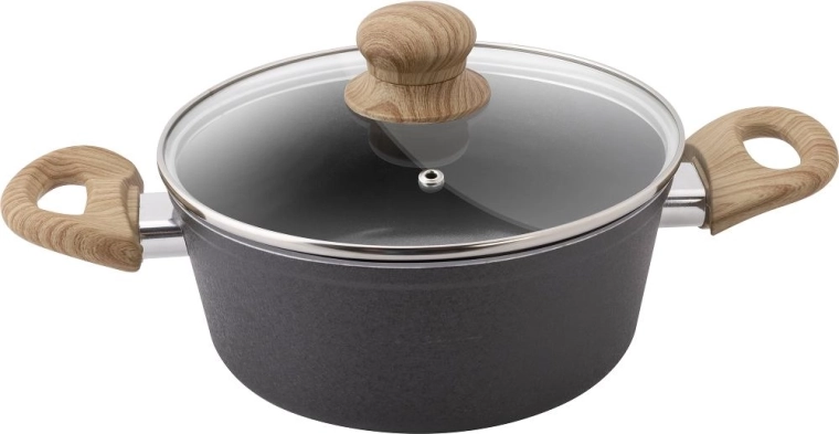 Lamart kookpan met deksel Natur 18 cm
