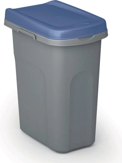 Afvalscheidingsbak HOME Eco System 15 l, grijs met blauw deksel
