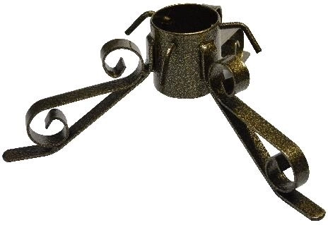 Gouden metalen kerstboomstandaard