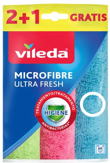 Vileda Ultra Fresh microvezeldoekjes 2+1