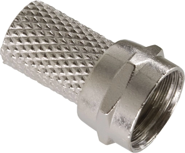 F-connector voor RG6-kabel met schroefdraad