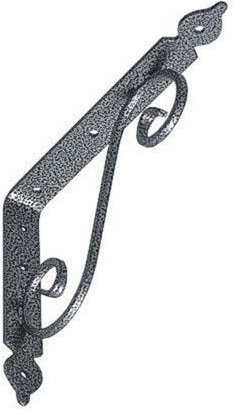 Plankconsole 240 × 190 mm, zilver, getrapt