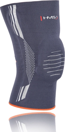 Elastische kniebandage met patellaring van siliconen HMS