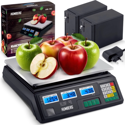 Elektronische handelsweegschaal 40 kg HUMBERG HM-190