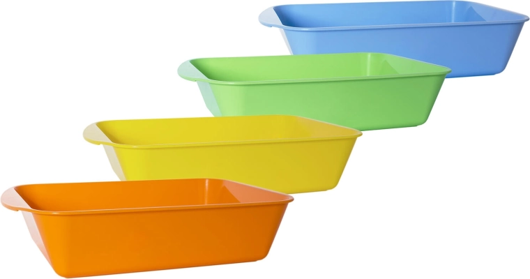 Paneerkom van kunststof 34 × 25 × 7 cm, mix kleuren