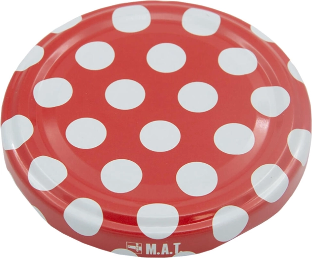 Deksels voor inmaken TWIST 66 stip – set van 10 stuks