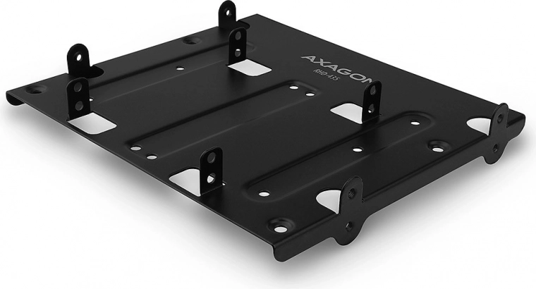 Metalen montageframe voor 4x 2.5" HDD in 5,25" bay zwart