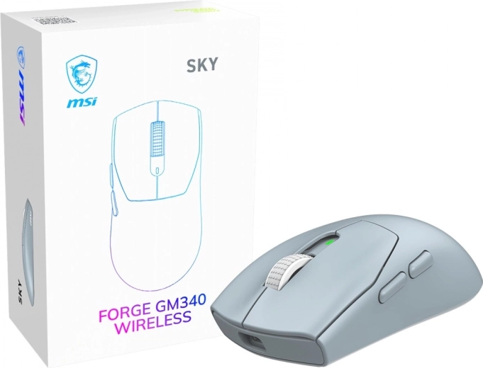 MSI Forge GM340 Wireless Sky draadloze gamingmuis