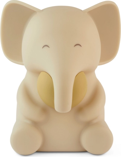 Nuuroo Sigge siliconen nachtlampje olifant crème