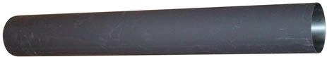 Rookpijp 150 mm, lengte 750 mm, dikte 1,5 mm, zwart