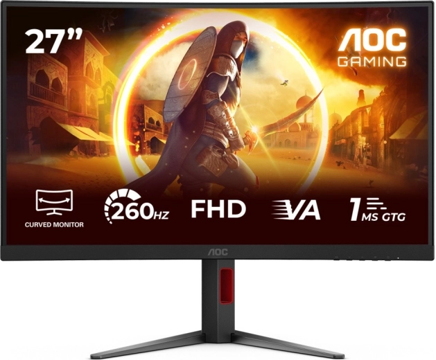 AOC Gaming 27" gebogen gamingmonitor C27G4Z2 VA 260 Hz