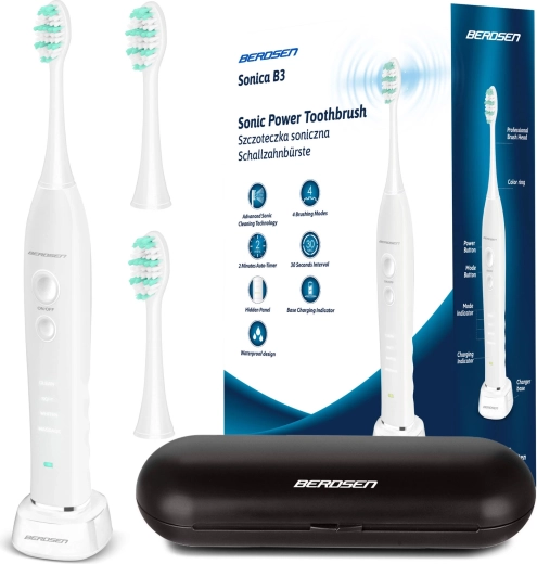 Sonicare tandenborstel met etui wit BERDSEN Sonica B3