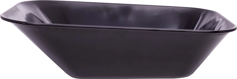 Bak voor kruiwagen 60 l zwart getrokken