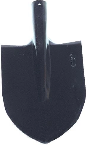 Spitse schop zonder steel, zwart