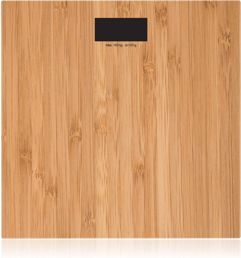 Digitale persoonlijke weegschaal met bamboe-decor 150 kg