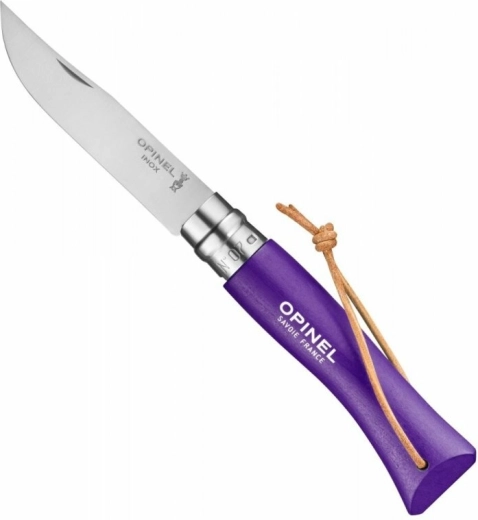 Zakmes OPINEL N°07 Trekking paars, beukenhout, 8 cm