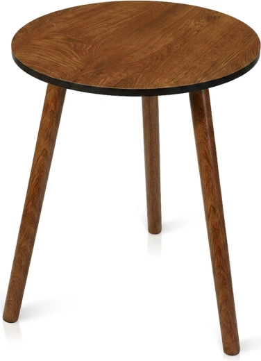 Ronde salontafel in bruine kleur 40 × 40 × 41 cm