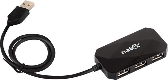USB-hub 4 poorten LOCUST USB 2.0 zwart