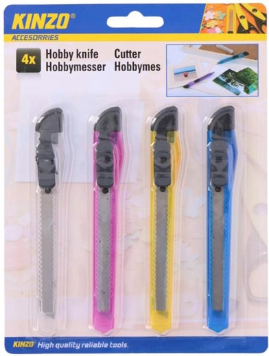 Afbreekmessen KINZO, set van 4 stuks