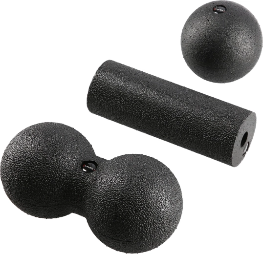 Set massageballen en rollen HMS voor myofasciale ontspanning