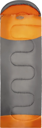 Verlengde deken-slaapzak NILS Camp NC2008 grijs/oranje