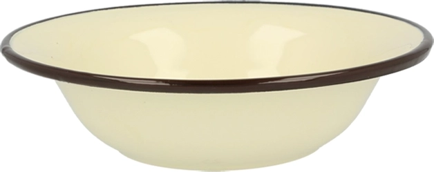Geëmailleerde kom Silesia Rybnik 2,55 l, crème
